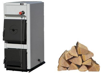 caldera leña tiro natural