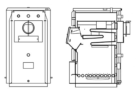 caldera de leña tradicional