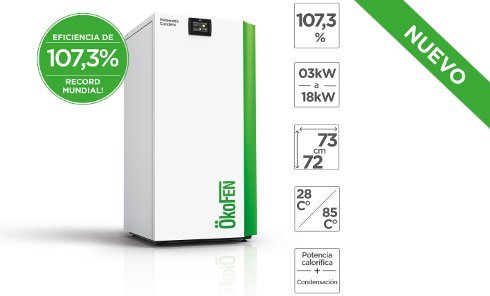 caldera condensación con pellets