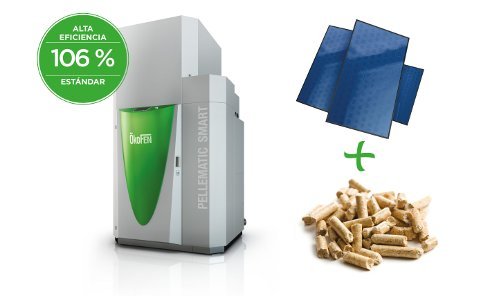 caldera pellets con solar