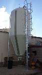 Silo de 10 Toneladas de almacenamiento de pellets. La instalación de Biomasa ahorrará mas del 50% 