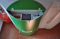 Detalle de centralita Okofen con accesorio en este caso de control externo integrado