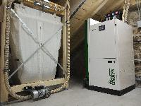 Caldera de condensación de pellets Okofen Smart XS para el ayuntamiento de Rubena (Burgos)