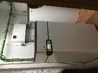 Aerotermia de gama alta ecotouch de Waterkotte que se ocupa de climatizar este restaurante en Baltanás (Palencia)